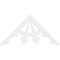 Ekena Millwork Pitch Riley Architectural Grade PVC Gable Pediment, 48"W x 24"H x 1"P (12/12) GPP048X024X100RIL - alternate 2